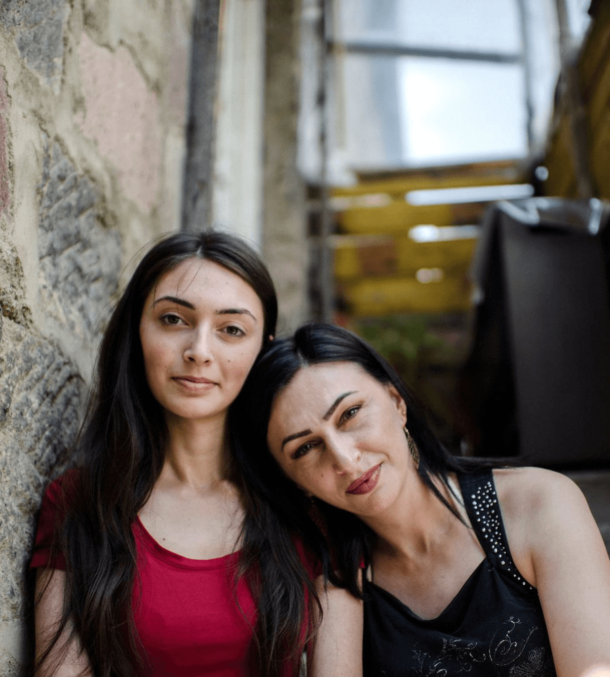 Rättighetsbäraren Hermine och hennes dotter Hamest från Armenien. Fotograf: Maja Brand