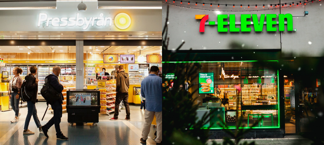 Bild på Pressbyrån och 7-Eleven-butiker