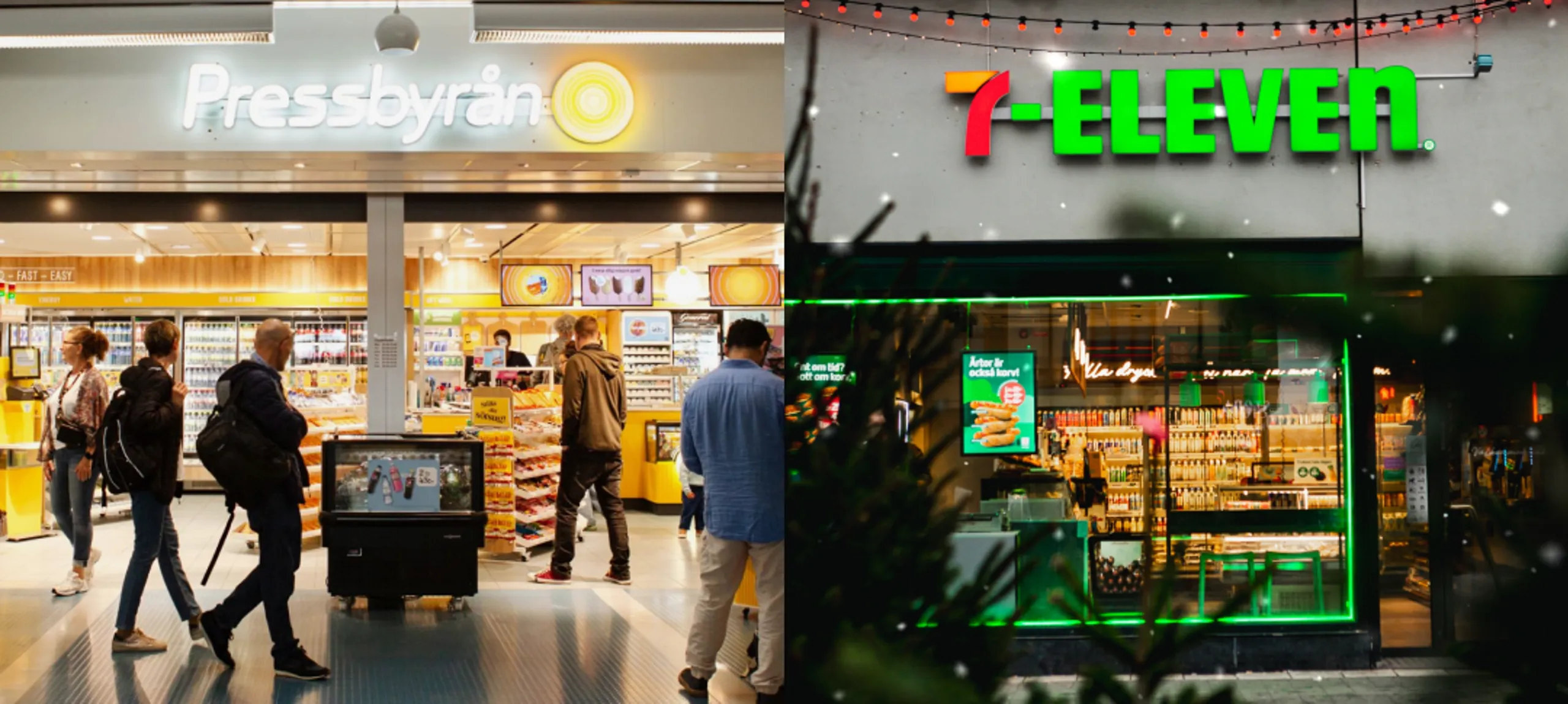 Bild på Pressbyrån och 7-Eleven-butiker